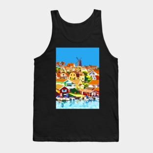 Fiskebäckskil Swedish Fishing Village Tank Top